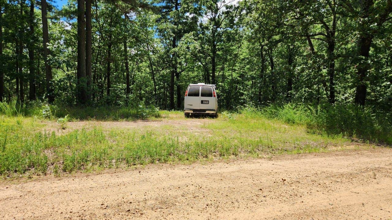 Camper-submitted photo at FR 83W/CR84 Dispersed near Pond, Ouachita NF, AR near Ouachita Lake