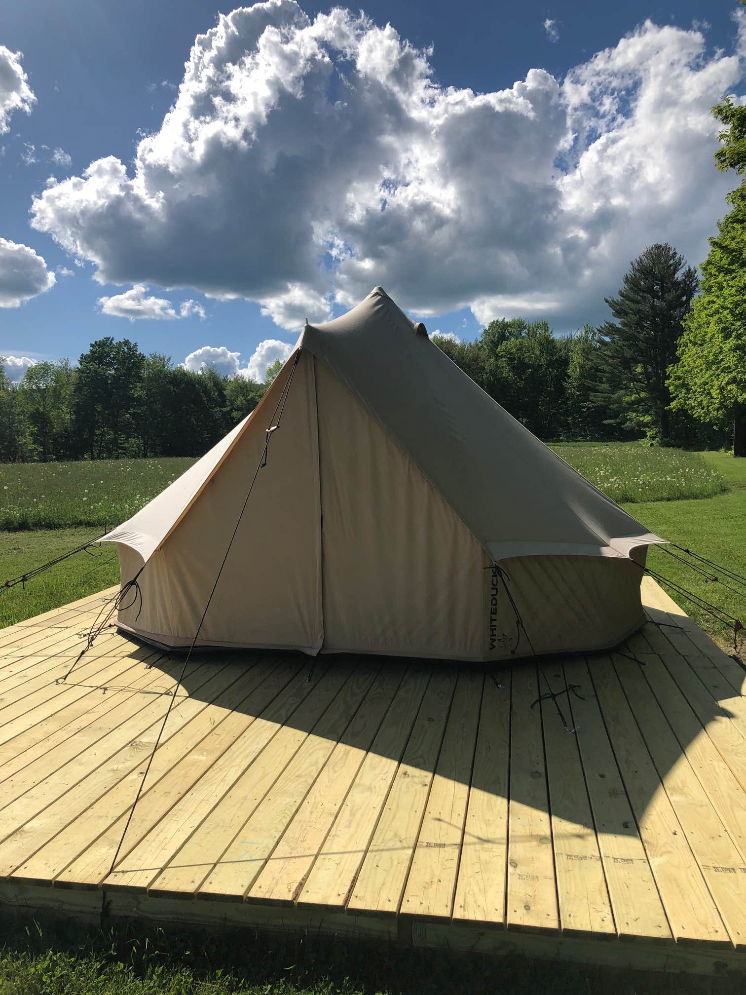 Catrina M.'s photo at Glamping @ McKnight Family Maple near Morrisville, VT