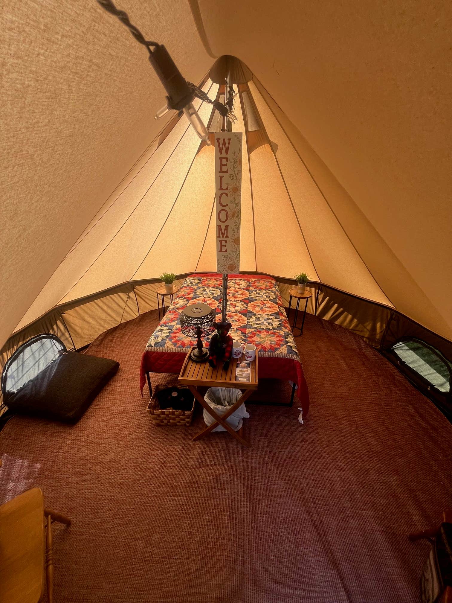 Catrina M.'s photo of glamping accommodations at Glamping @ McKnight Family Maple near Barre, VT