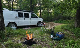 Camping near Crystal Mountain  Dispersed: Forest Service RD 153 Ouachita National Forest, Jessieville, Arkansas