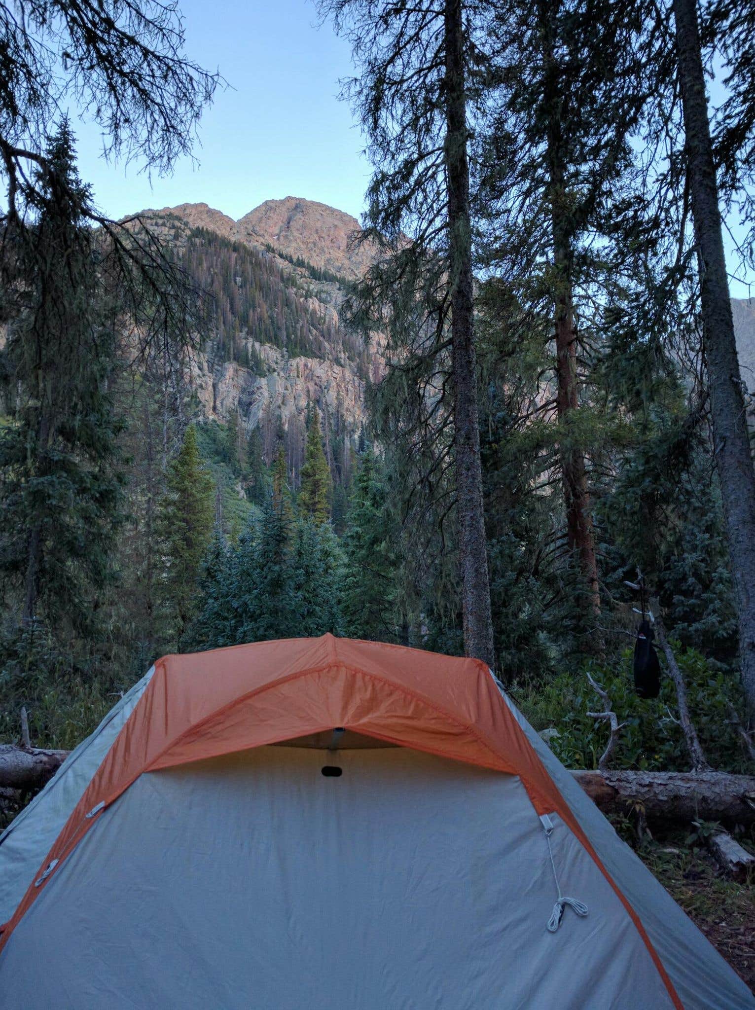 Camping near Old lime creek road beaver bond: Chicago Basin, Cascade, Colorado