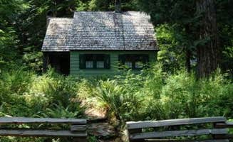 The Dyrt's photo of a cabin at Govt Mineral Springs Guard Sta near Bridal Veil, OR