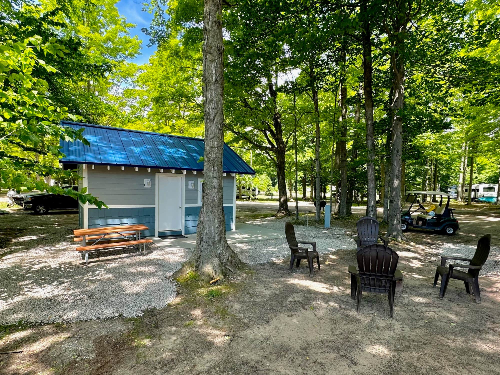 The Dyrt's photo of a cabin at Indigo Bluffs RV Park near Maple City, MI