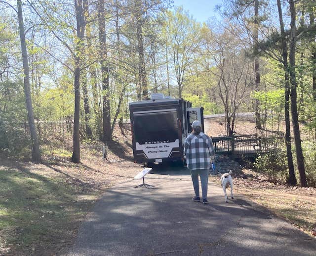 MickandKarla W.'s photo of camping with pets at Clark Creek North Campground near Decatur, GA