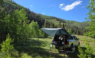 David Y.'s photo of tent camping at Roche Gulch near Delores River near Mesa Verde National Park