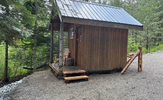 Nathaniel's photo of a cabin at Mirror Lake: Bigfoot Campout near Spirit Lake, ID