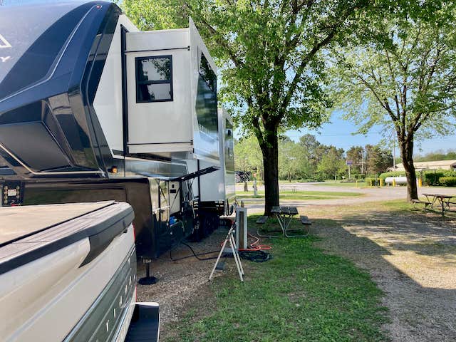 MickandKarla W.'s photo of rv camping at Clarksville RV Resort by Rjourney near Greenbrier, TN