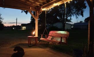 Donald S.'s photo of camping with pets at Marcella Falls RV Park and Campground near Lawrenceburg, TN