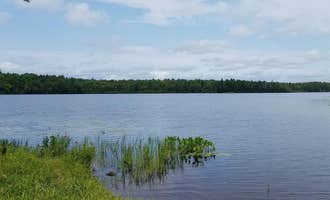 Camping near Lake of the Pines Campground — Flambeau River State Forest: Black Lake, Winter, Wisconsin