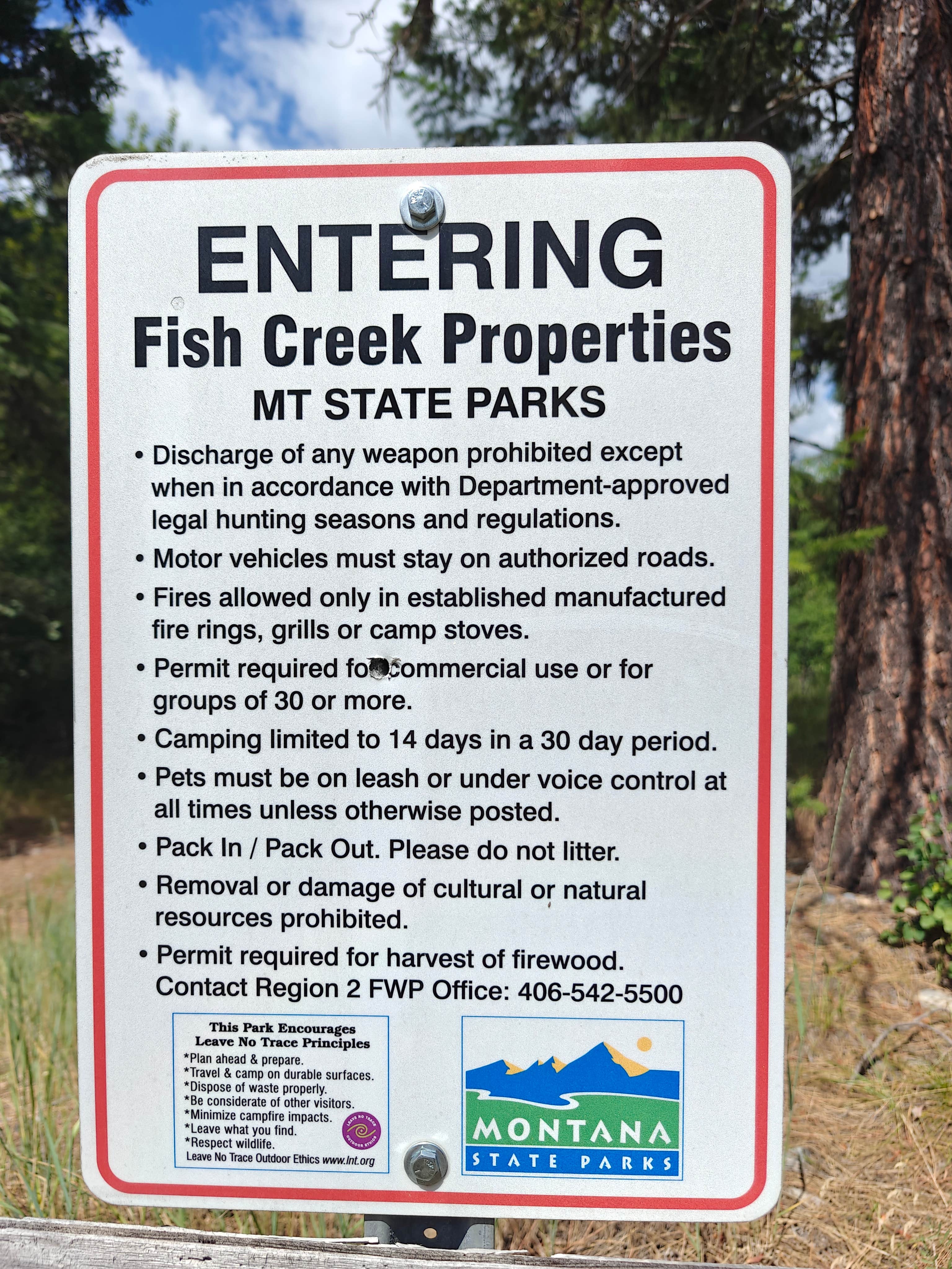 Camper submitted image from Informal Dispersed Campsite at Fish Creek Properties Montana State Park - 1