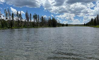 Kaden B.'s photo of a dispersed camping area at Miller Lake dispersed near Encampment, WY