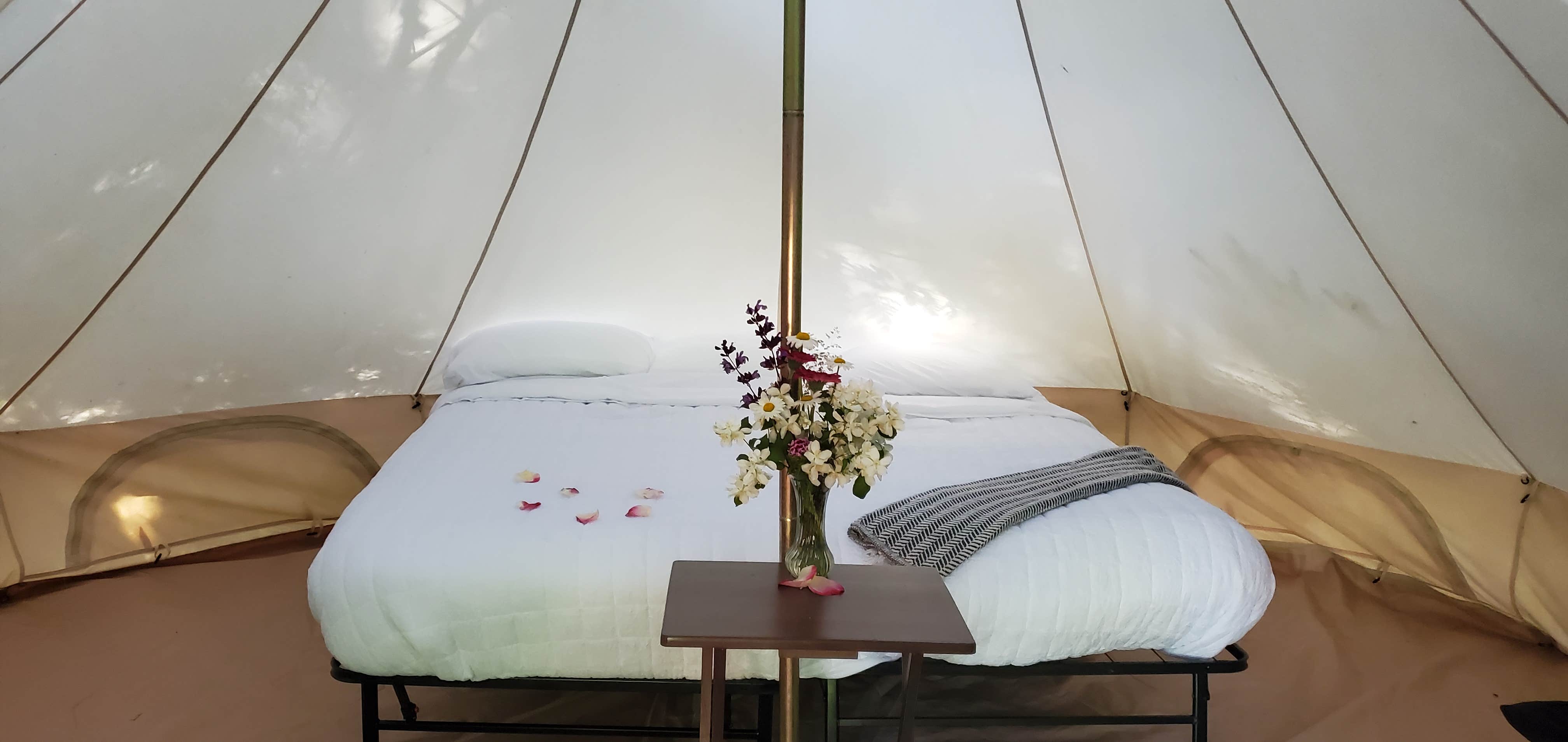 Aimee B.'s photo of glamping accommodations at Weekend Worrior Camping near Sekiu, WA