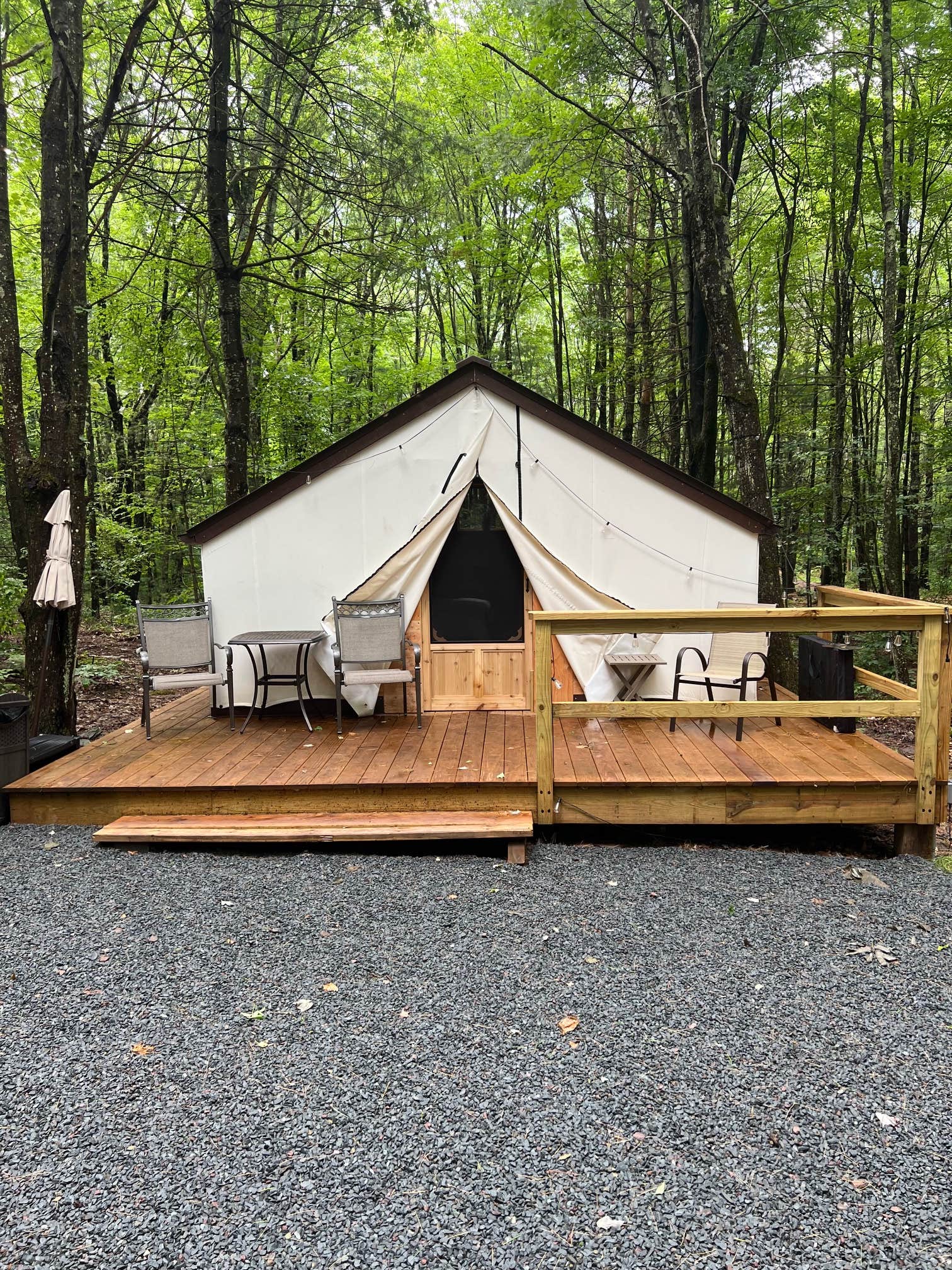 Camper-submitted photo at Whispering Timbers Glamping near Ashland, NY