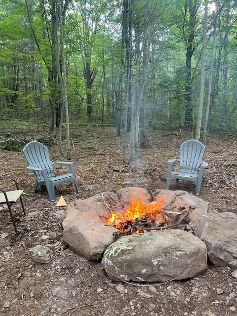 Camper-submitted photo at Whispering Timbers Glamping near Ashland, NY