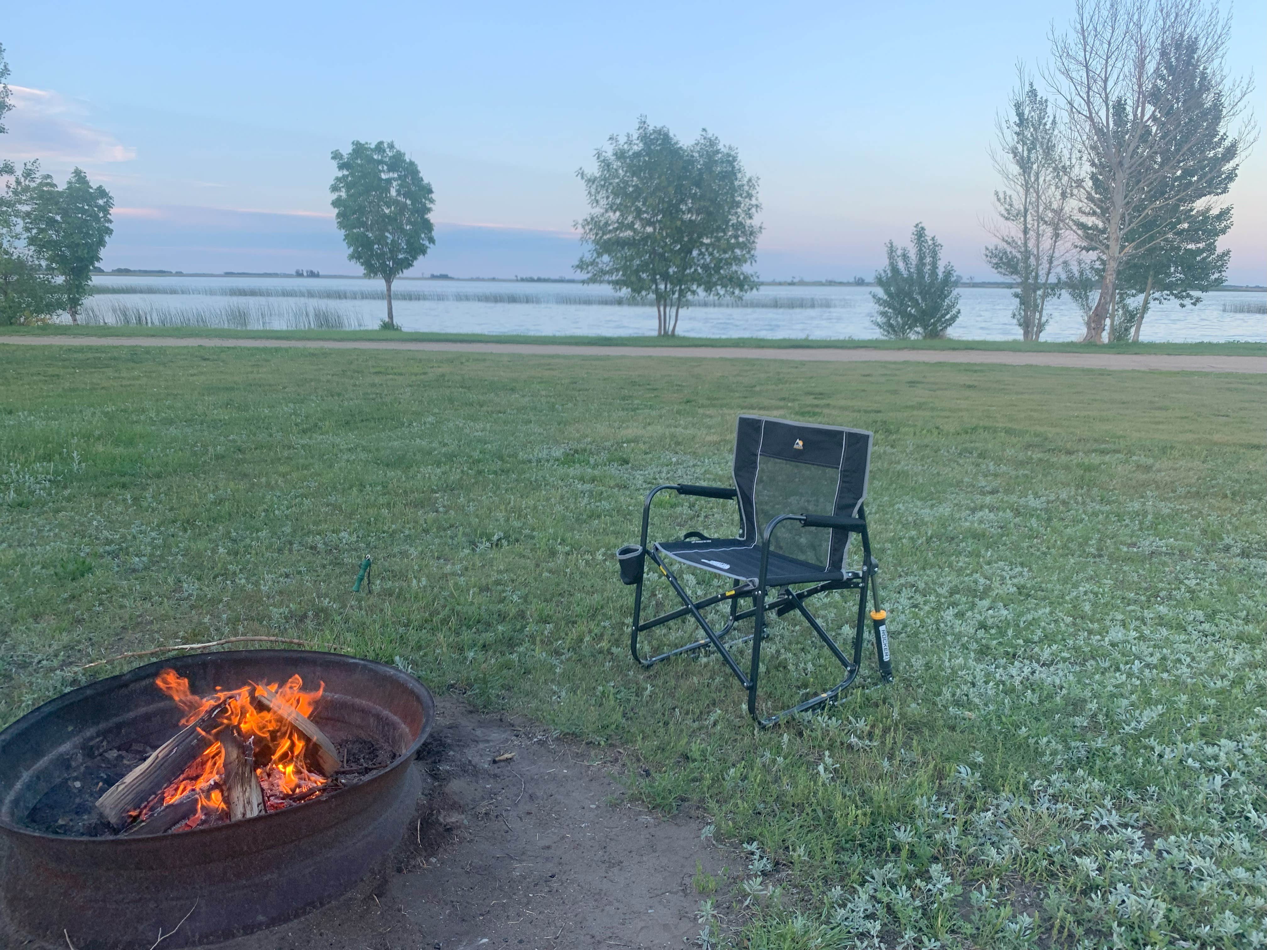 Camper-submitted photo at Buffalo Lodge Lake near Carpio, ND