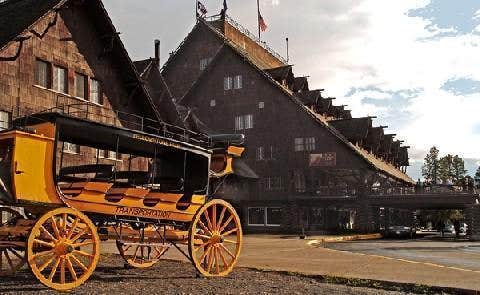 Camper-submitted photo at Old Faithful Inn — Yellowstone National Park near John D. Rockefeller Jr. Memorial Parkway