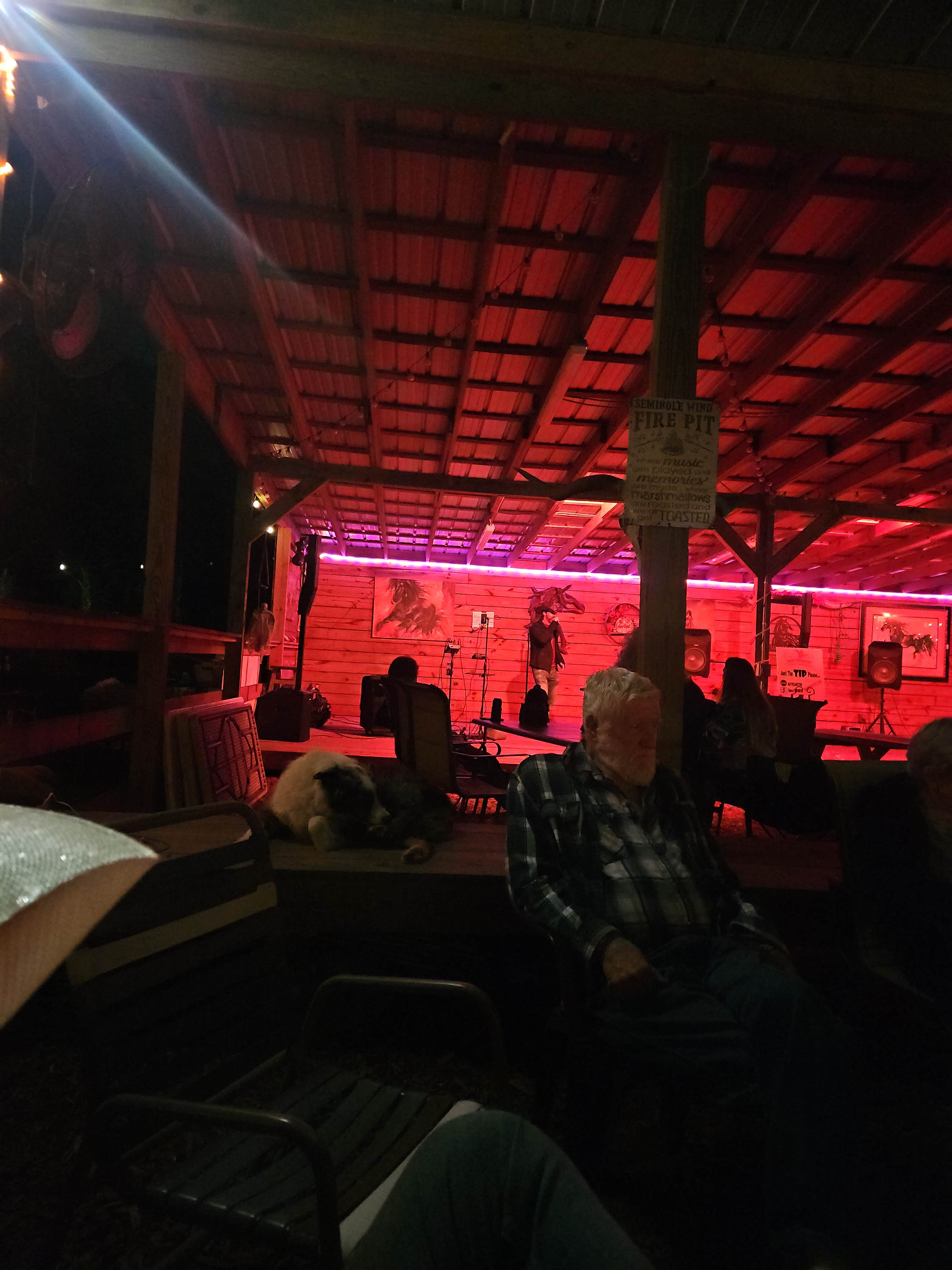 Ryan O.'s photo of camping with pets at Ryan Oliver near New Smyrna Beach, FL