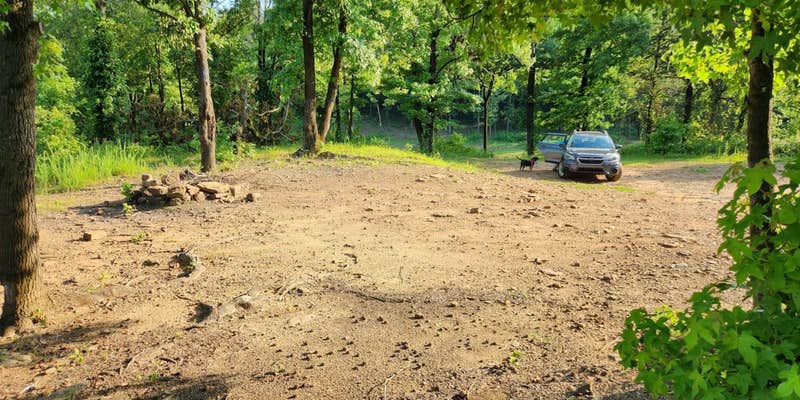 Camper submitted image from Brock Creek Lake View Dispersed, Ozark NF, AR