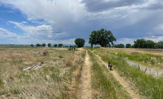 Josh U.'s photo of camping with pets at Usery Farms near Cheyenne, WY