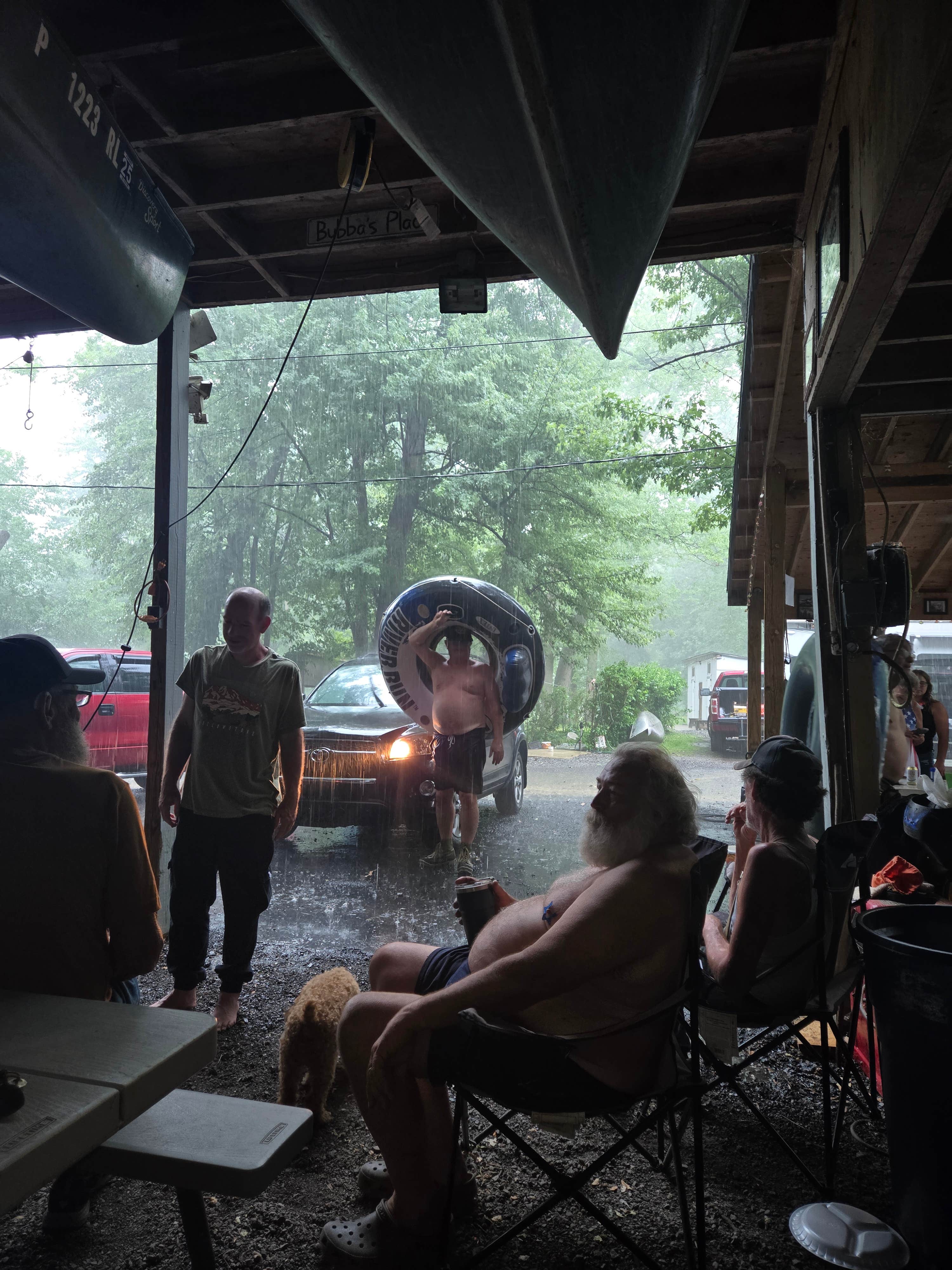 RiverFront Fish Camp's photo of camping with pets at Riverfront Campground near McClure, PA