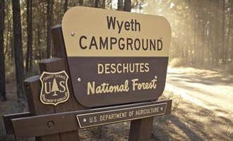 Camping near Pringle Falls Campground: Wyeth Campground at the Deschutes River, La Pine, Oregon