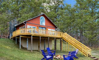 The Dyrt's photo of a cabin at Loft Cabin w, Fire Pit, Huge Deck & WiFi! near Chesapeake & Ohio Canal National Historical Park