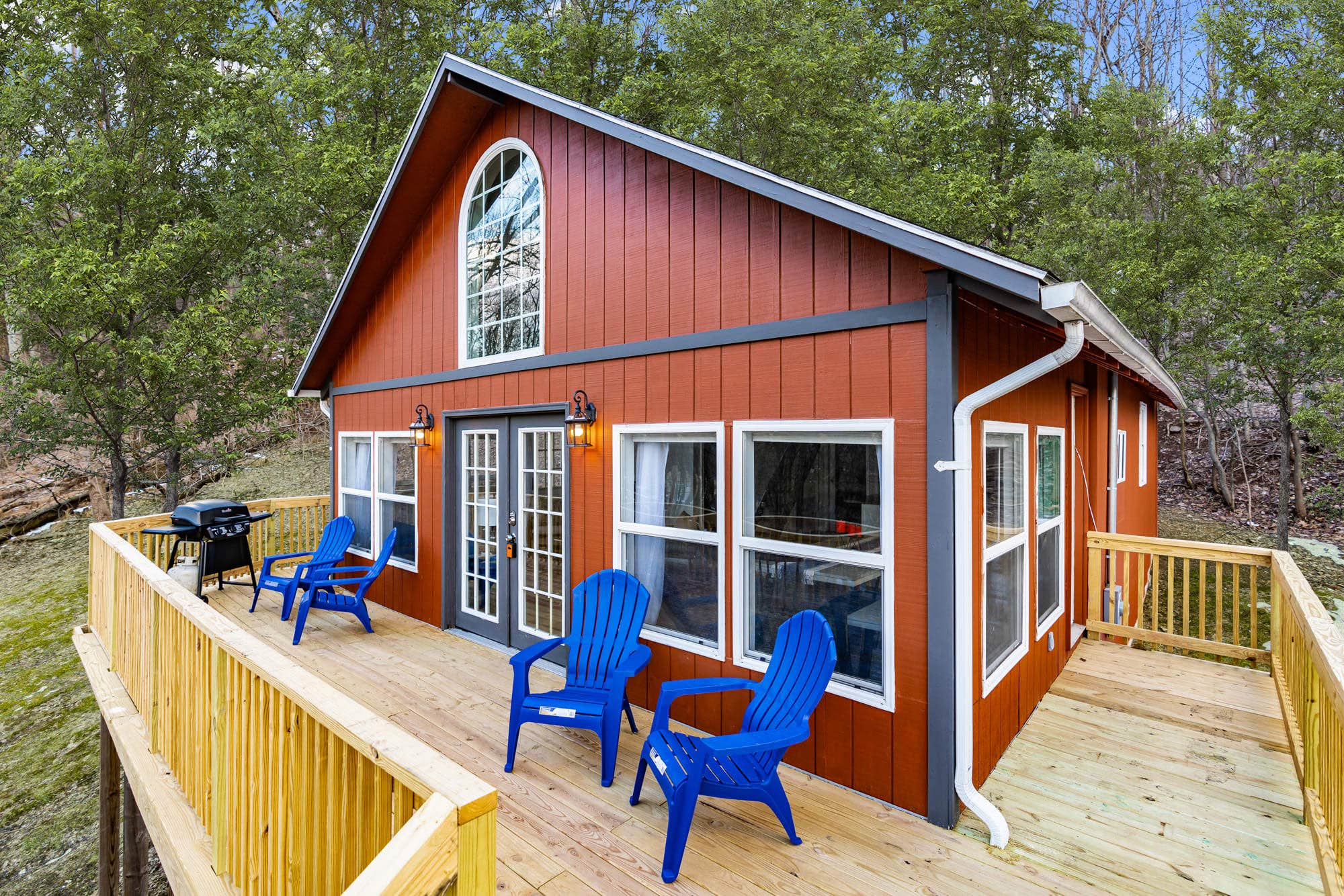 The Dyrt's photo of a cabin at Loft Cabin w, Fire Pit, Huge Deck & WiFi! near Greencastle, PA