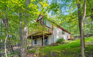 The Dyrt's photo of a cabin at Modern Chalet w Hot Tub, Large Deck, Grill & WiFi near Ranson, WV