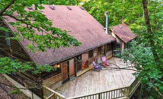 The Dyrt's photo of a cabin at Huge Cabin w Hot Tub, Deck, Grill, Fire Pit, WiFi near Bedford, PA