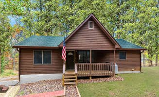 The Dyrt's photo of a cabin at Hot Tub, Deck/Grill, Game Room, WiFi at Cute Cabin near Beallsville, MD