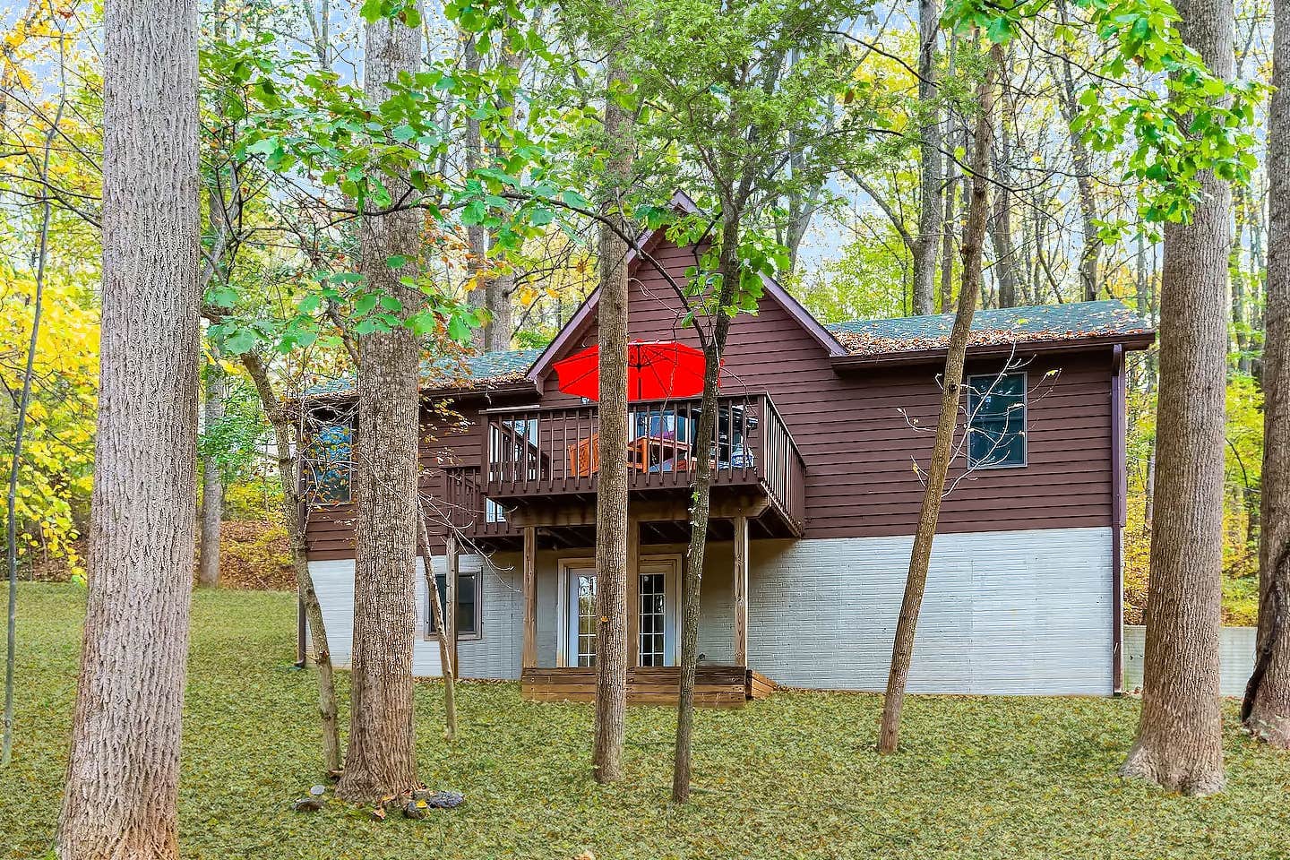 The Dyrt&#x27;s photo of a cabin at Hot Tub, Deck/Grill, Game Room, WiFi at Cute Cabin near Chevy Chase, MD