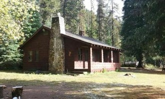 Camping near Line Creek Stock Camp: Red Ives Cabin, De Borgia, Idaho