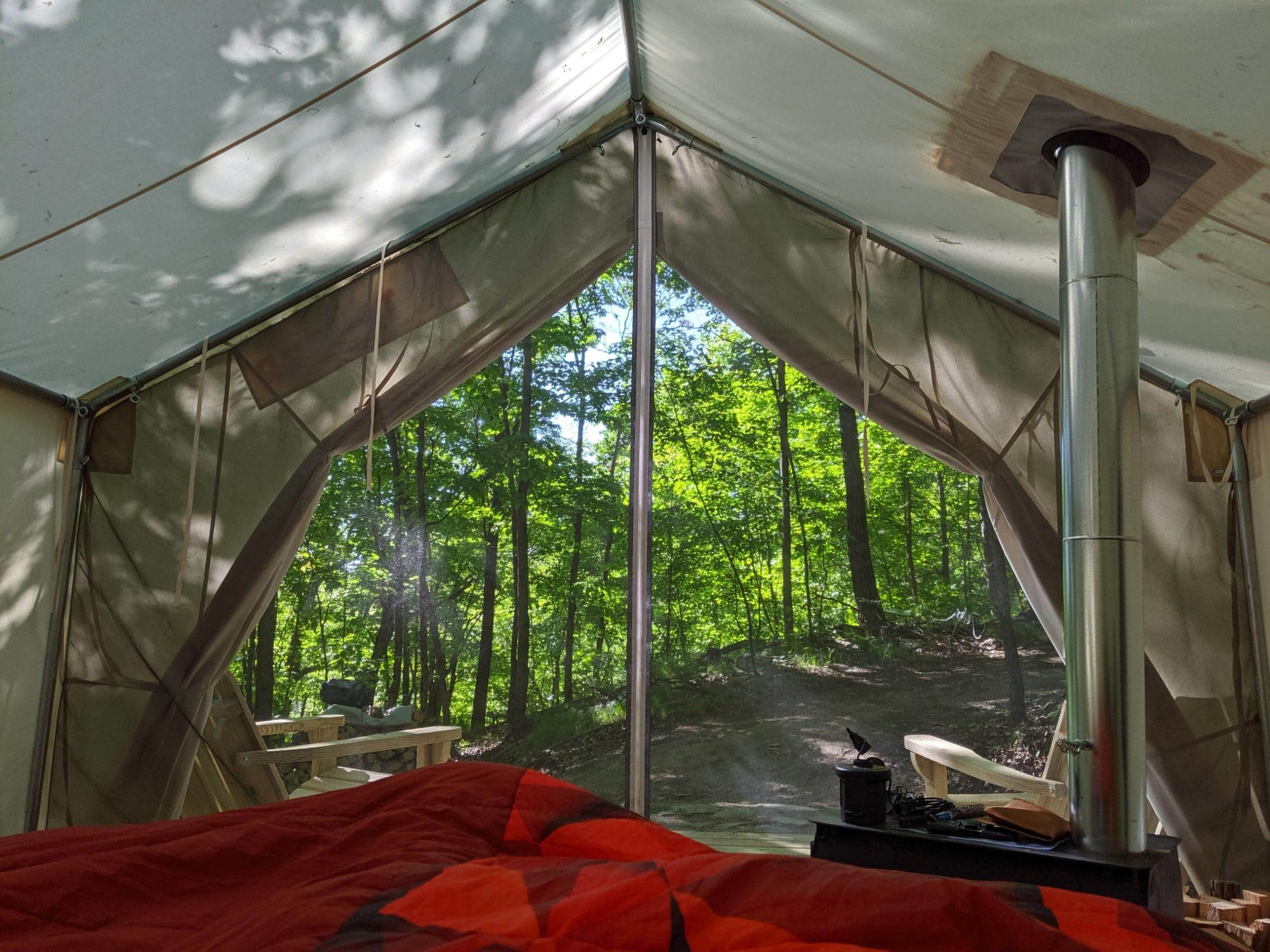 The Dyrt's photo of glamping accommodations at Hucklebuck Railway Camp East near Kent, CT