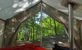 The Dyrt's photo of glamping accommodations at Hucklebuck Railway Camp East near Kent, CT