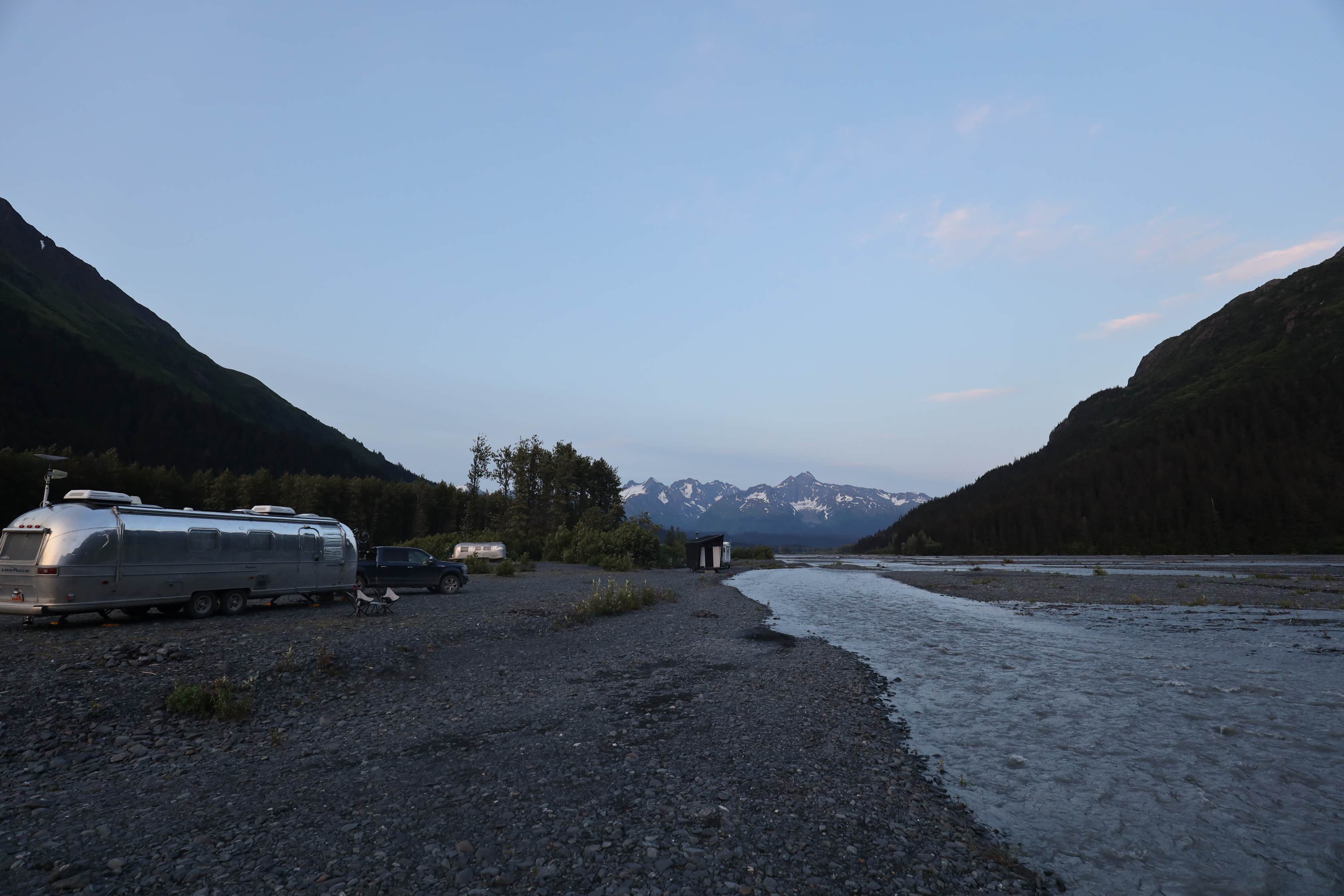 Les R.'s photo of rv camping at Exit Glacier Road Designated Special Use Area near Kenai Fjords National Park