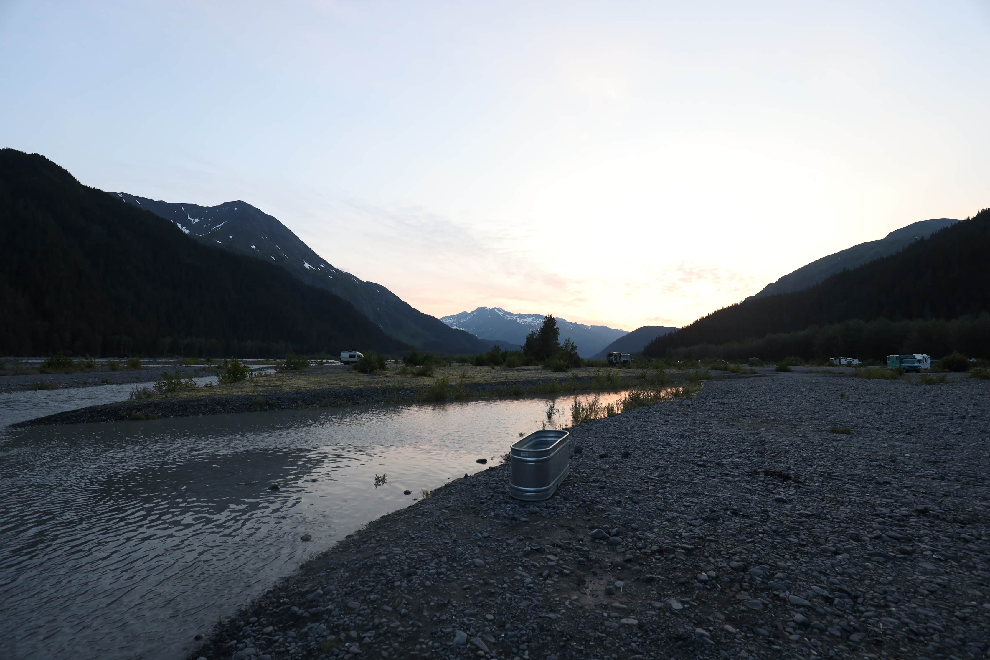 Les R.'s photo of a dispersed camping area at Exit Glacier Road Designated Special Use Area near Seward, AK