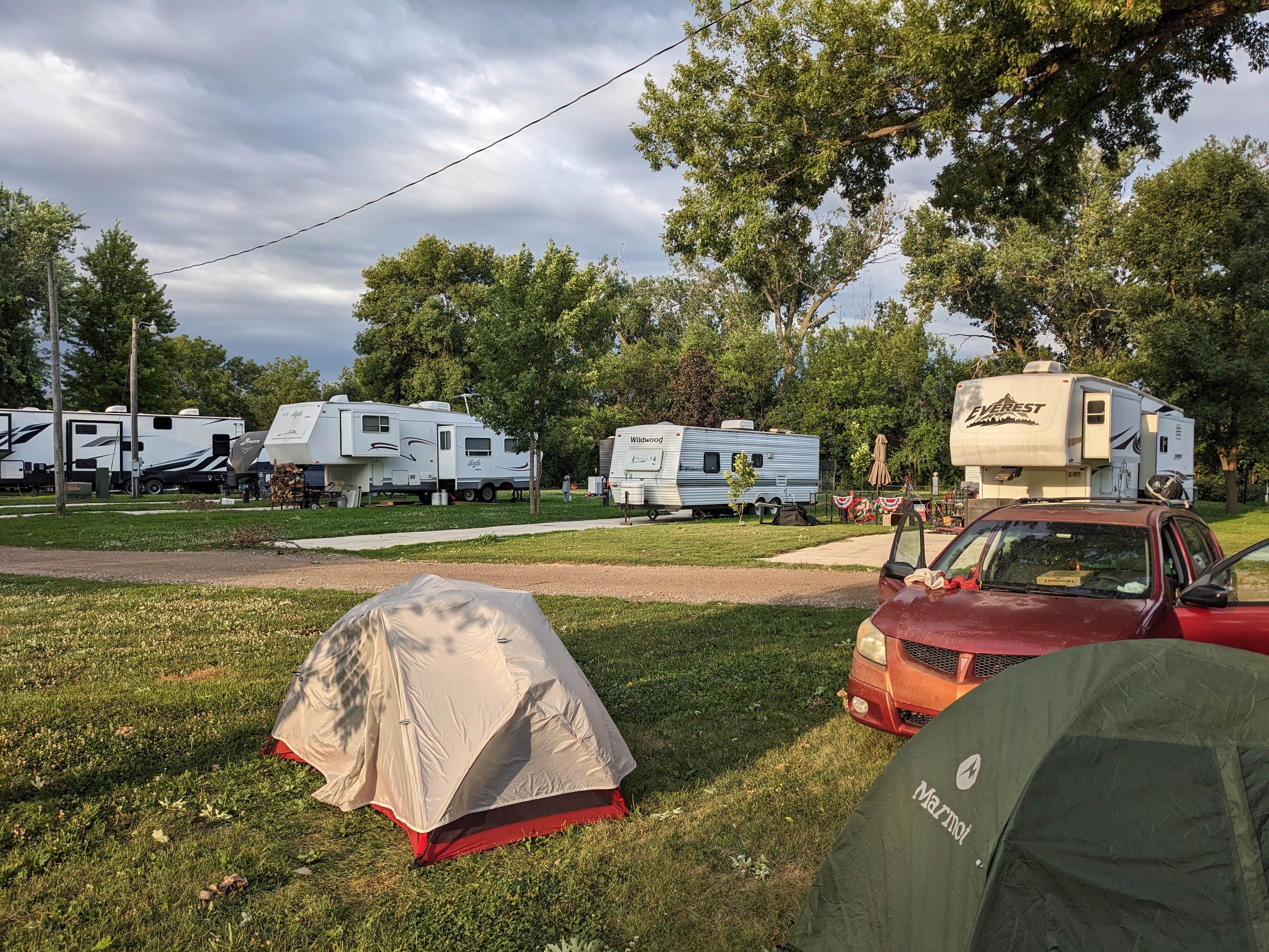 Christopher W.'s photo of tent camping at Hildreth Lighthouse Campground near Pisgah, IA