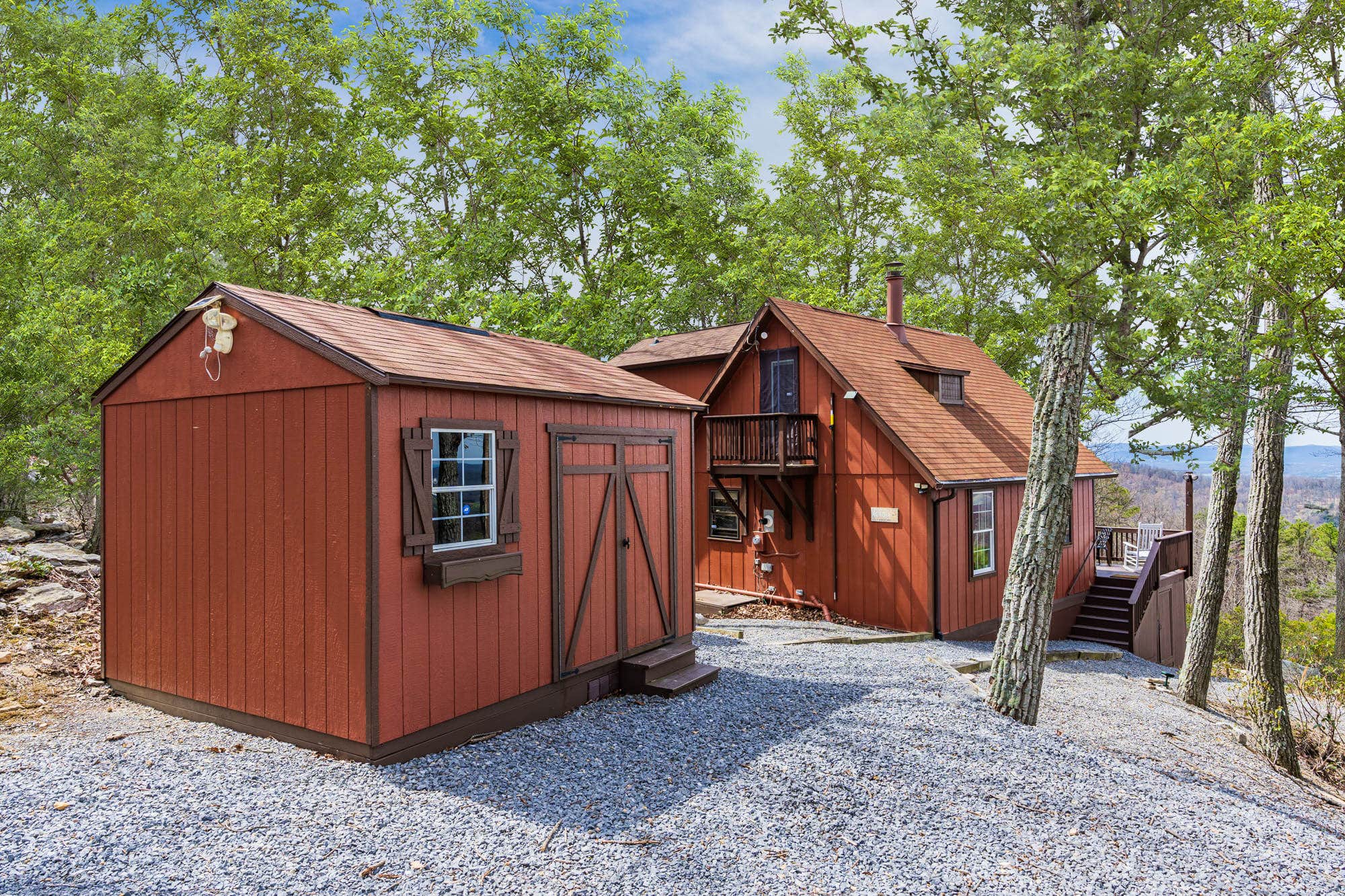 The Dyrt's photo of a cabin at Mountaintop Views, Hot Tub, Deck, Fire Pit & WiFi near Lonaconing, MD