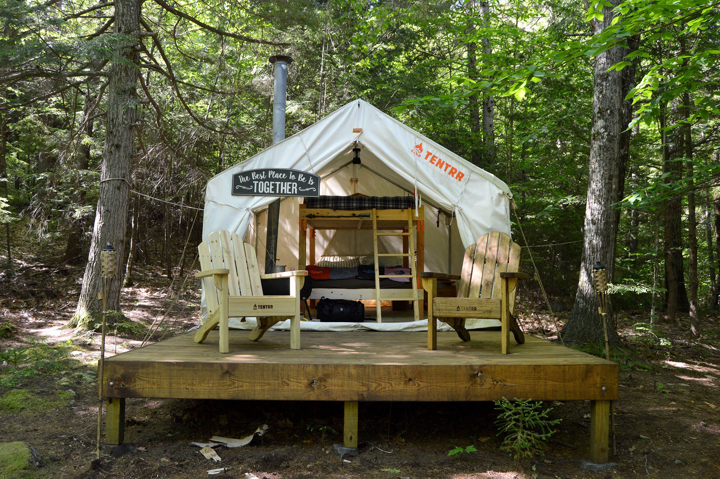 The Dyrt's photo of tent camping at The Lost Boys Hideout Rock'n Summer near Jaffrey, NH