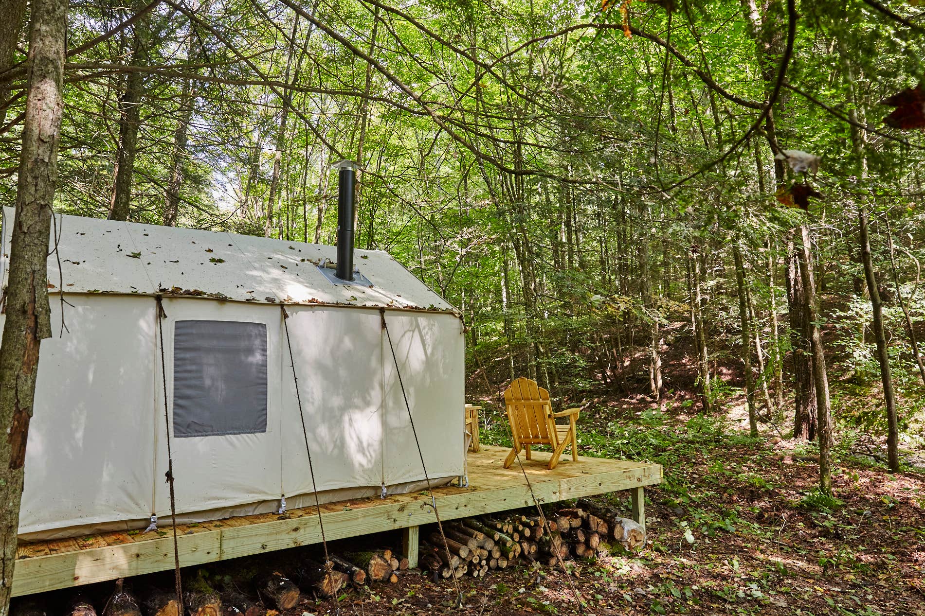 The Dyrt's photo of glamping accommodations at Huntley Hollow Brook near Margaretville, NY