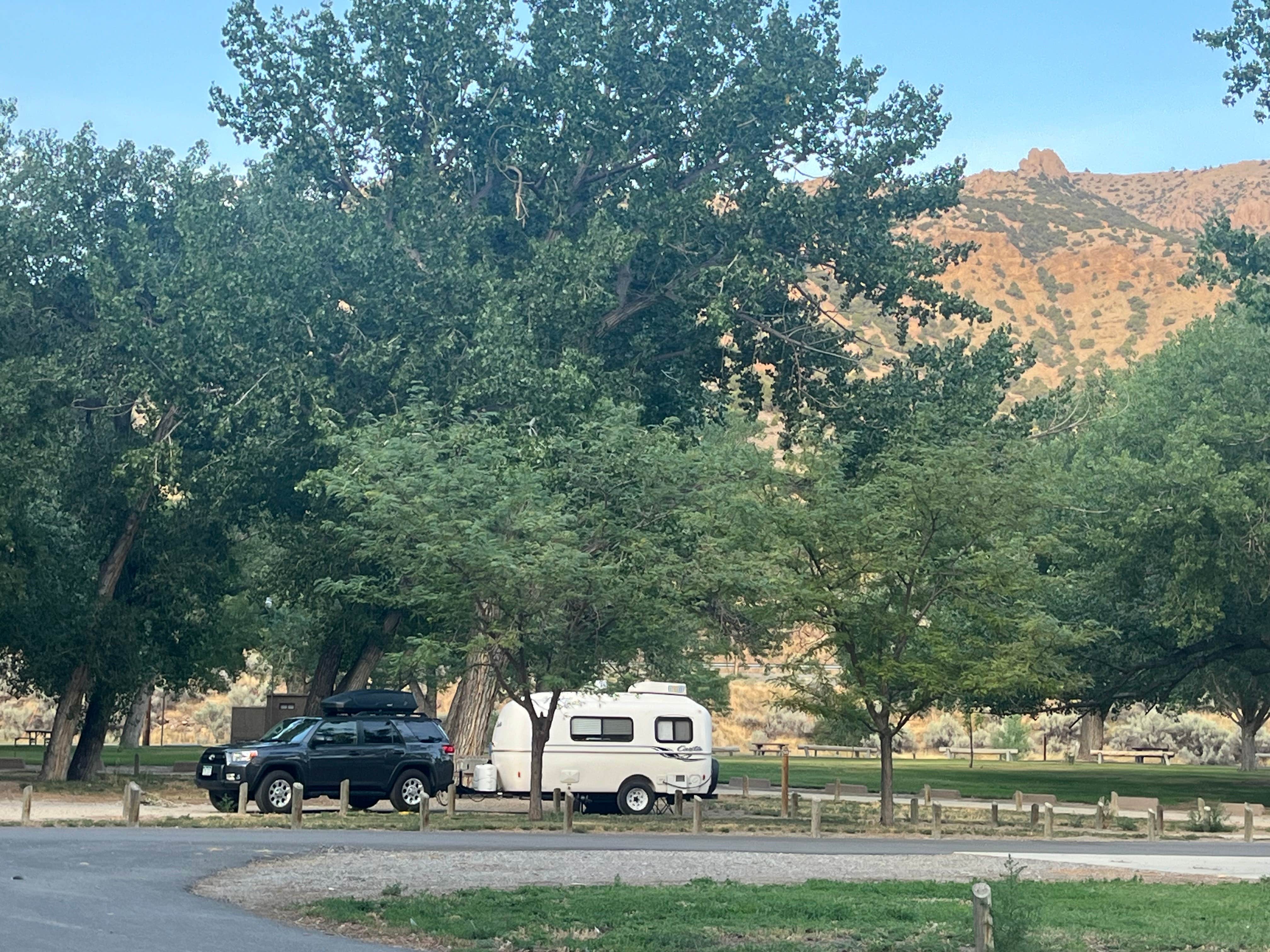 Camper-submitted photo at Upper Wind River Campground — Boysen State Park near Lysite, WY