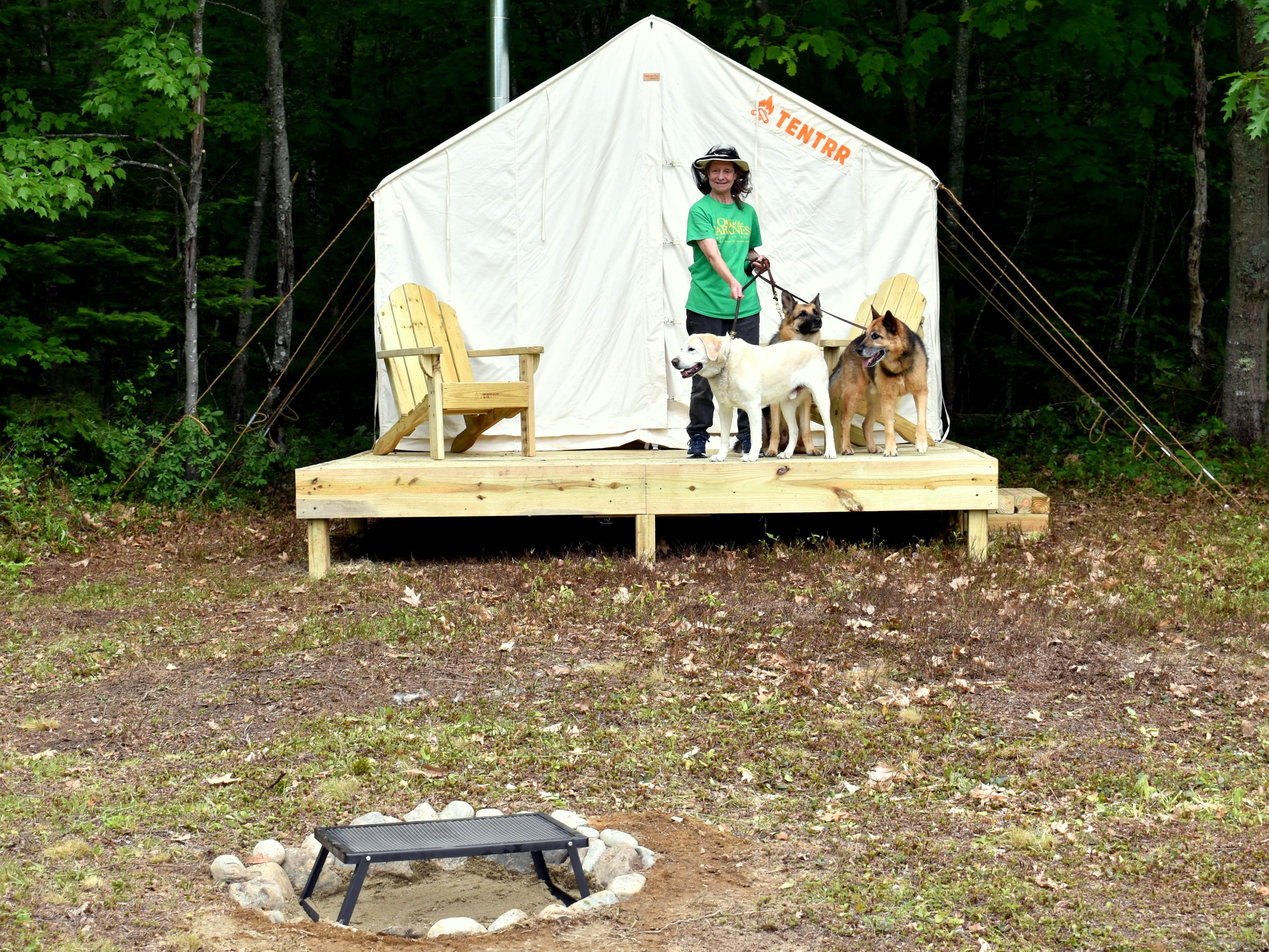 The Dyrt's photo of camping with pets at Downeast Camping at The Dome near Dedham, ME