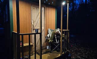 Adam A.'s photo of glamping accommodations at Lake Gogebic State Park Campground near Three Lakes, WI