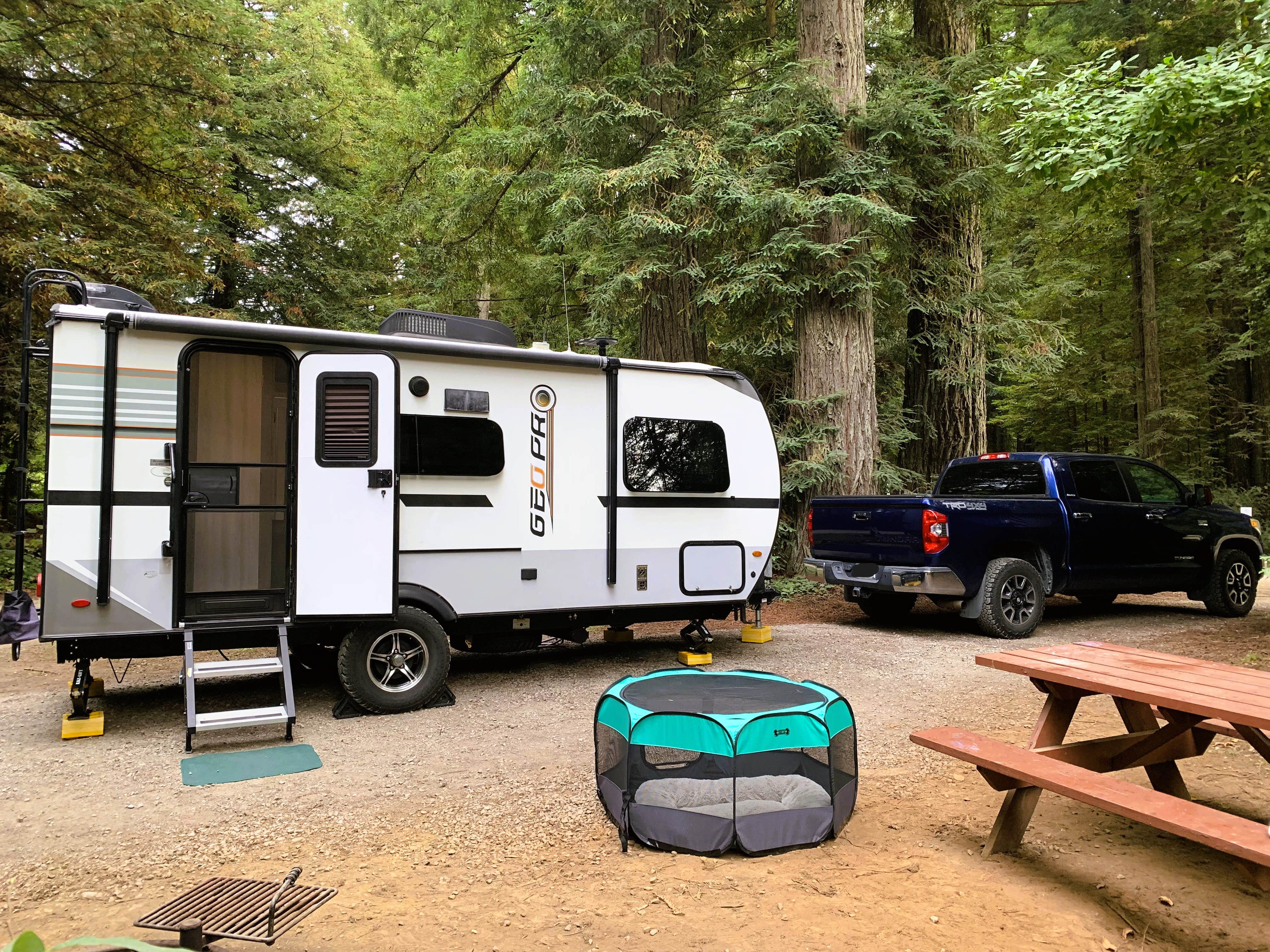 Denise G.'s photo of rv camping at Ramblin' Redwoods Campground & RV Park near Crescent City, CA