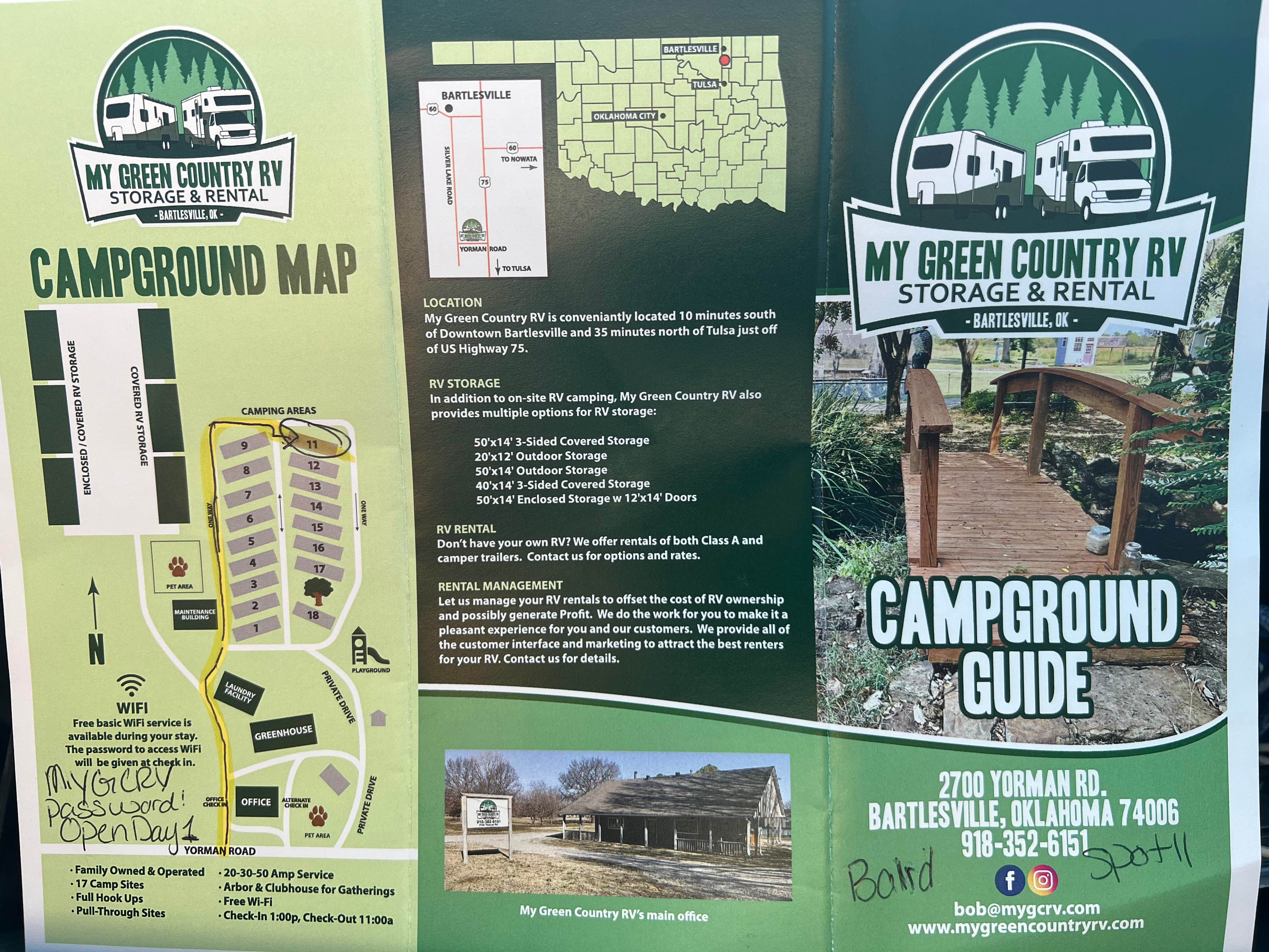 Camper-submitted photo at My Green Country RV Park near Oologah, OK