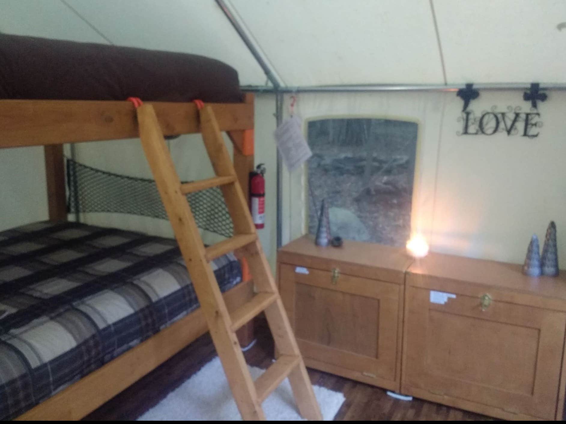 The Dyrt's photo of glamping accommodations at Flat Creek Island at Hoofbeats near Caroga Lake, NY