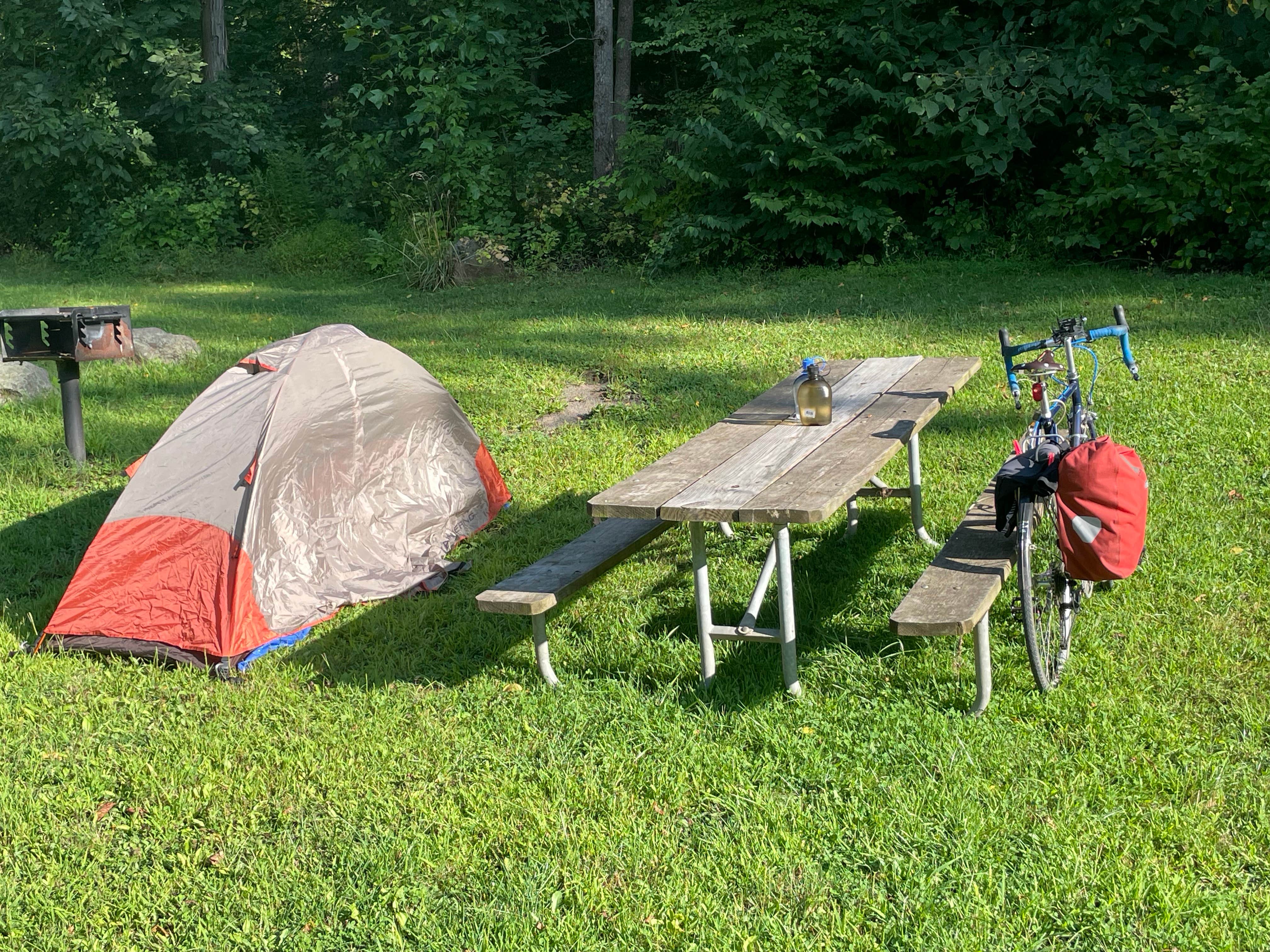 Ra F.&#x27;s photo of tent camping at Deep Creek Campground at Green Lane Park near Blandon, PA