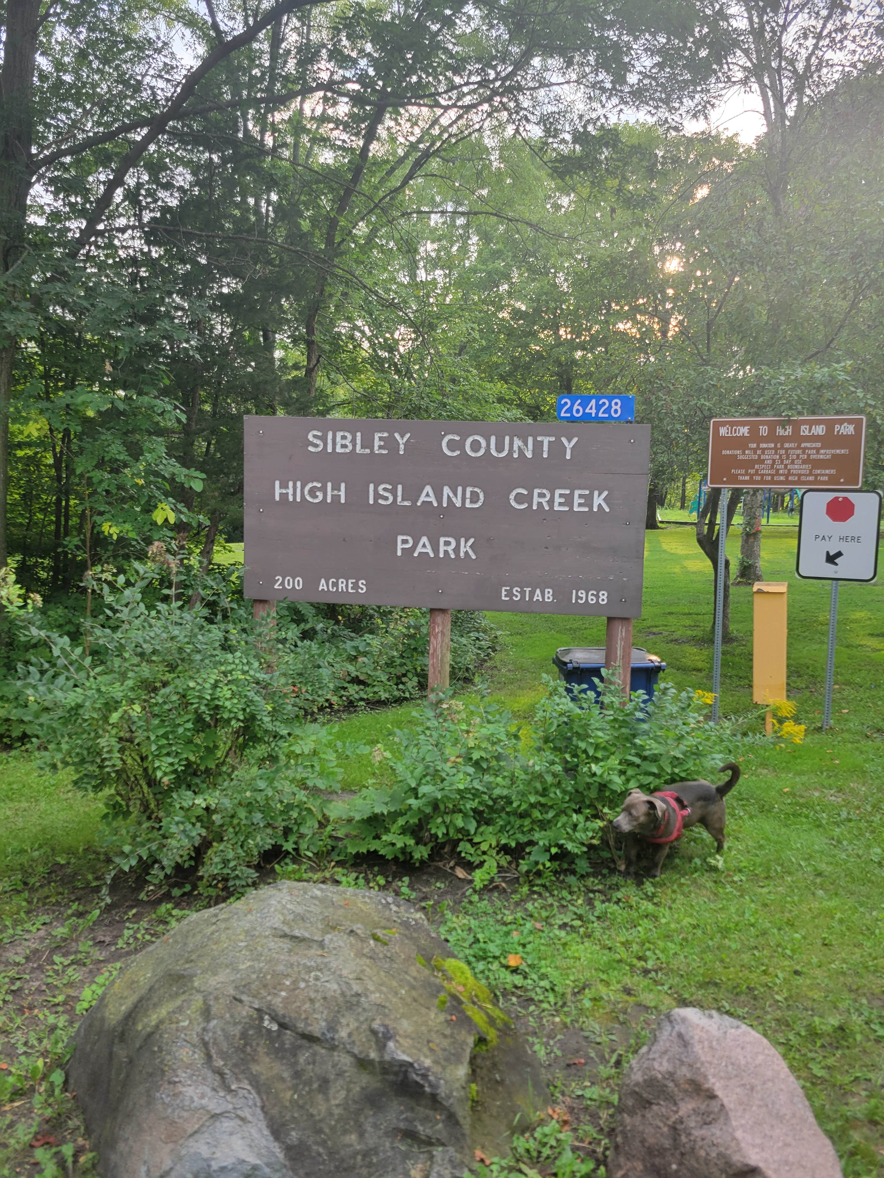 Travis A.'s photo of camping with pets at High Island Creek Park near Montgomery, MN