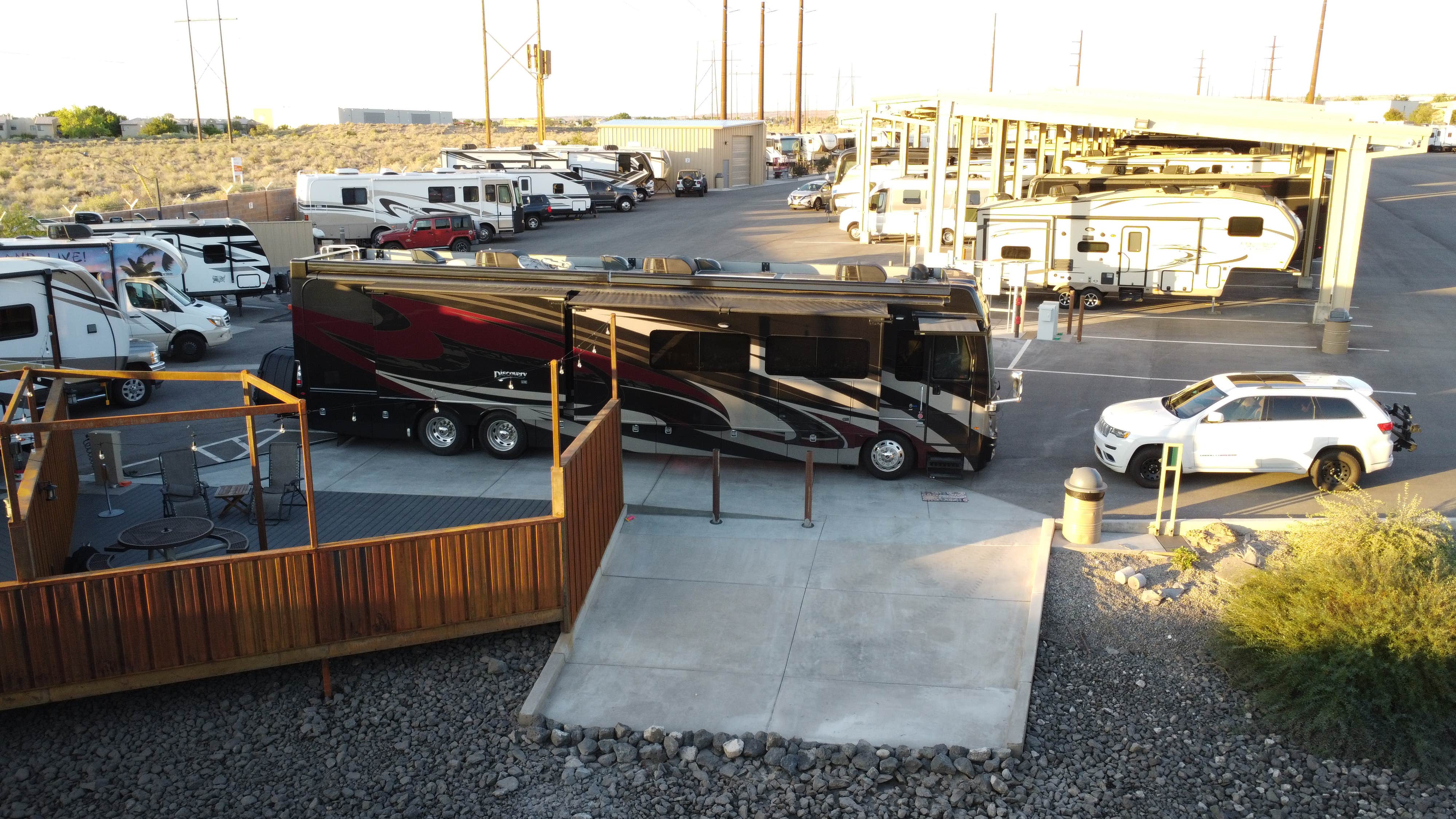 Camping near American RV Resort: NomadLand RV Stay, Albuquerque, New Mexico