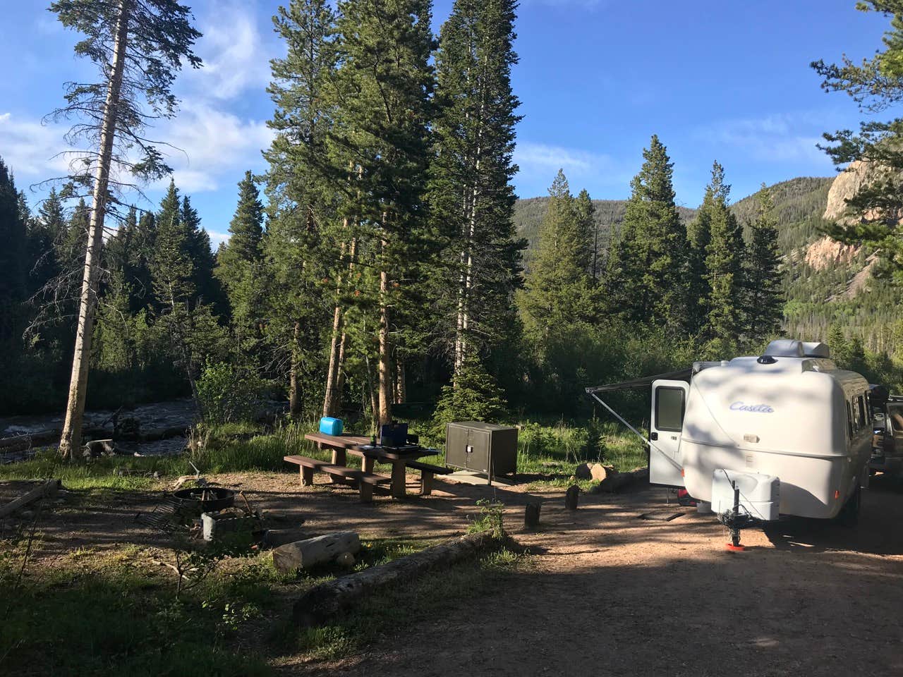 Bill R.'s photo of rv camping at Tunnel Campground near Gould, CO